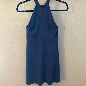 Navy Blue Halter Dress
